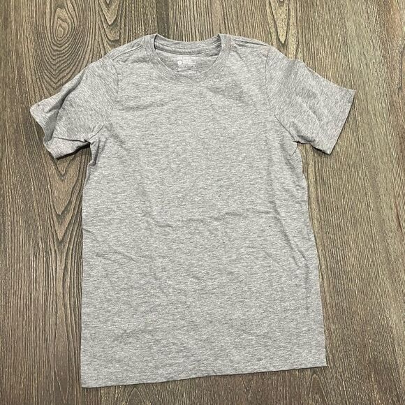 NWOT Nike Kids Basic Tee Athletic Cut Short Sleeve Crewneck Cotton Gray Small - Picture 1 of 3
